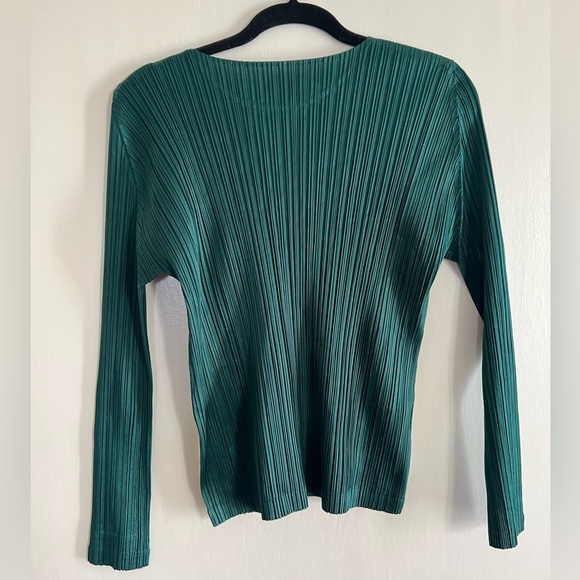 Issey Miyake Pleats Please Top Green Size 5 - Picture 2 of 5